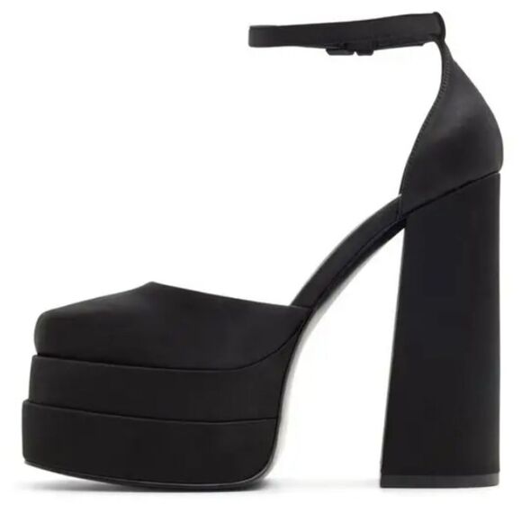 BRAND NEW ALDO GRANDLE ANKLE-STRAP DOUBLE PLATFORM PUMPS S2 - Picture 10 of 16